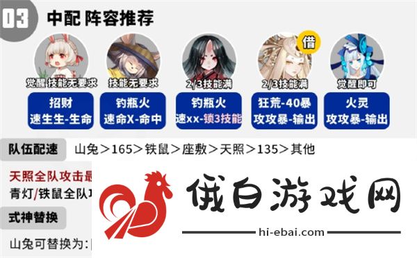 阴阳师以武会友阵容怎么搭配