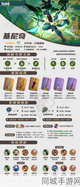 原神基尼奇等级突破材料全解析，竞技场战术与活动攻略双管齐下