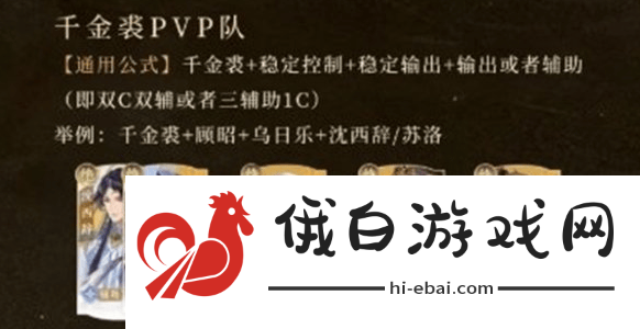 摇光录乱世公主千金裘这一角色怎么进行阵容搭配