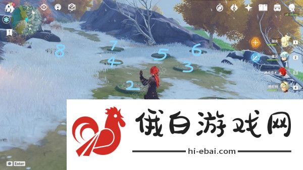 原神葬雪之都近郊踩地板解迷攻略 葬雪之都近郊踩地板解迷顺序图片4