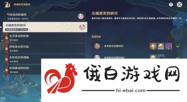 原神振晶的应用研究第二天怎么打 丛植激发的研究高分阵容推荐图片1