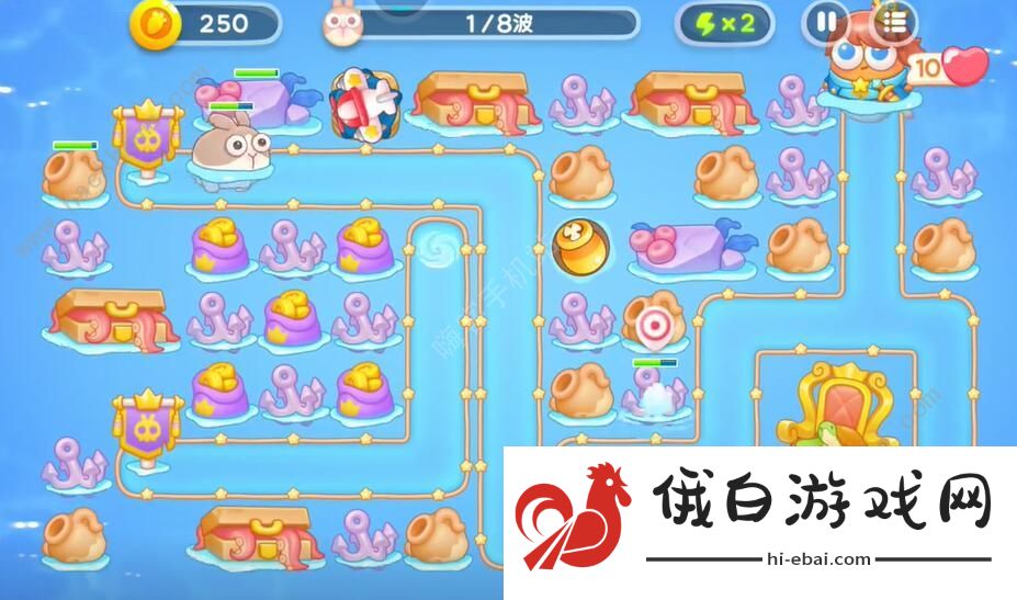 保卫萝卜4海的闺女第34关怎么过 海的闺女第34关通关攻略图片1