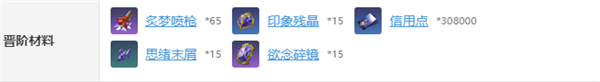 《崩坏星穹铁道》花火突破材料是什么