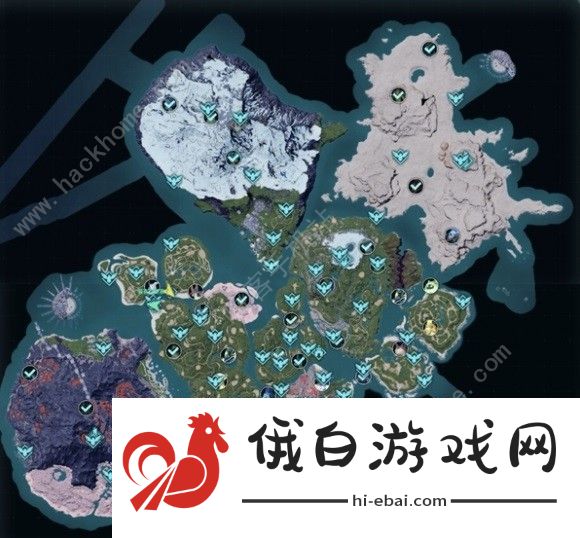 幻兽帕鲁全地图点位一览 所有功能位置大全图片1