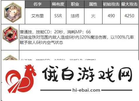 剑与骑士团艾布里武魂怎么样