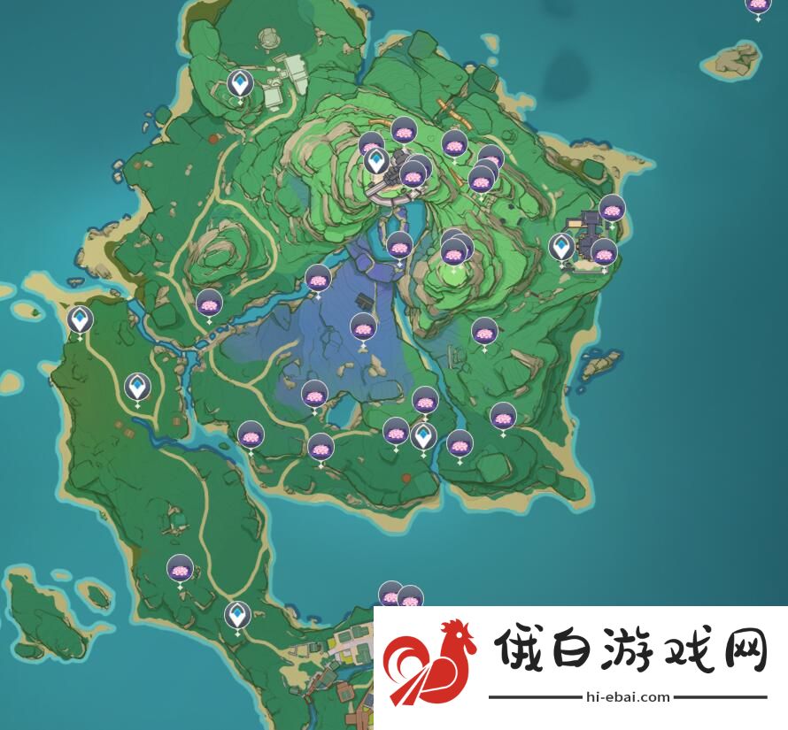 原神绯樱绣球位置大全 稻妻绯樱绣球位置刷新点汇总图片2