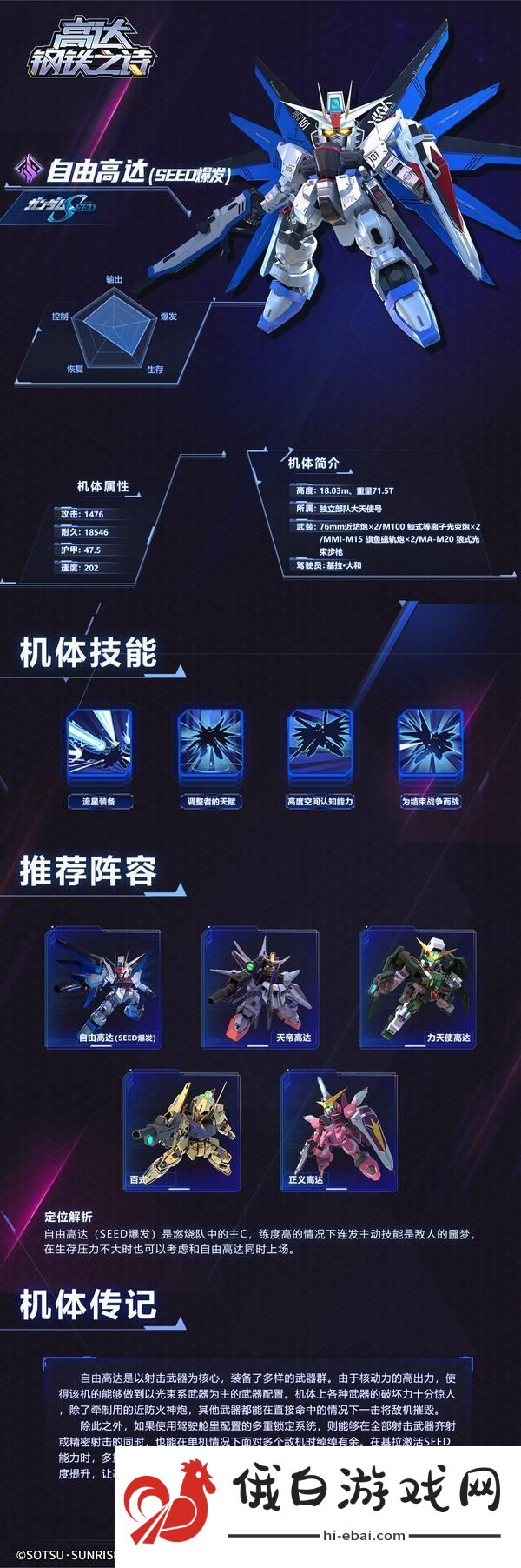 高达钢铁之诗机体攻略