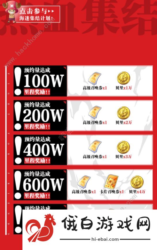 航海王热血航线预约奖励大全 公测最新预约福利领取方法分享图片2