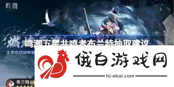 鸣潮五星共鸣者布兰特抽取建议