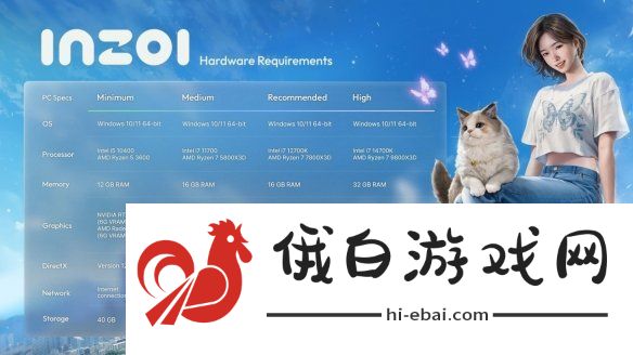 韩国模拟游戏inZOIPC配置要求公布