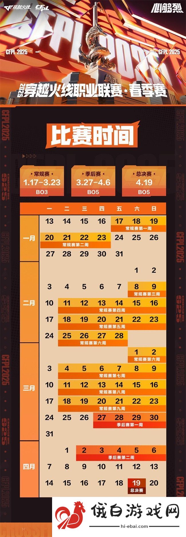 穿越火线cfpls25比赛日程一览