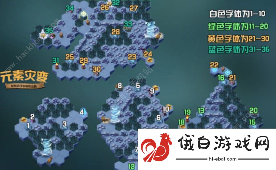 剑与远征元素灾变攻略 元素灾变通关路线图图片1